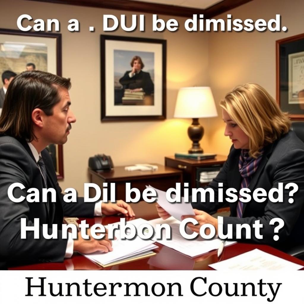 Can a DUI be dismissed in Hunterdon County