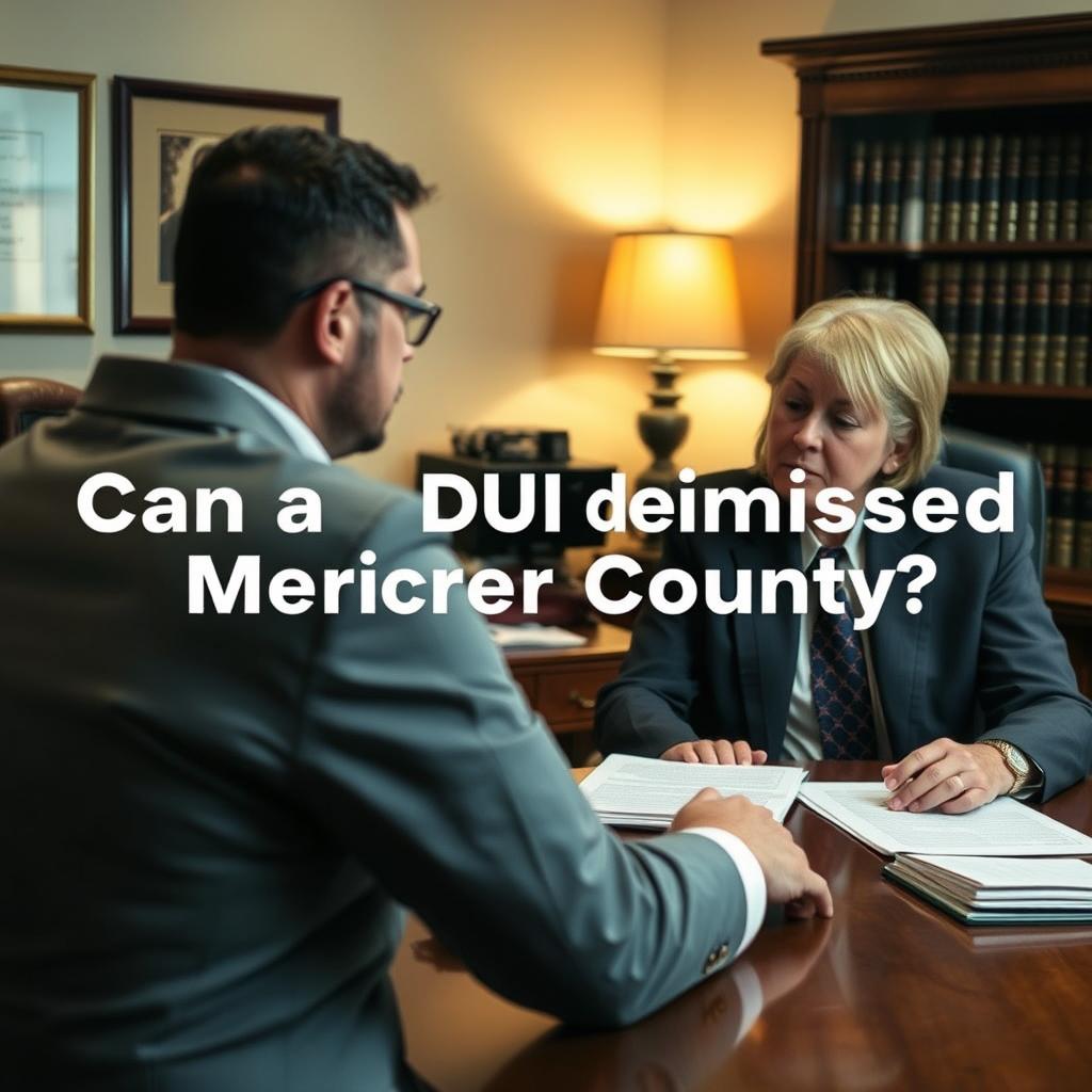 Can a DUI be dismissed in Mercer County