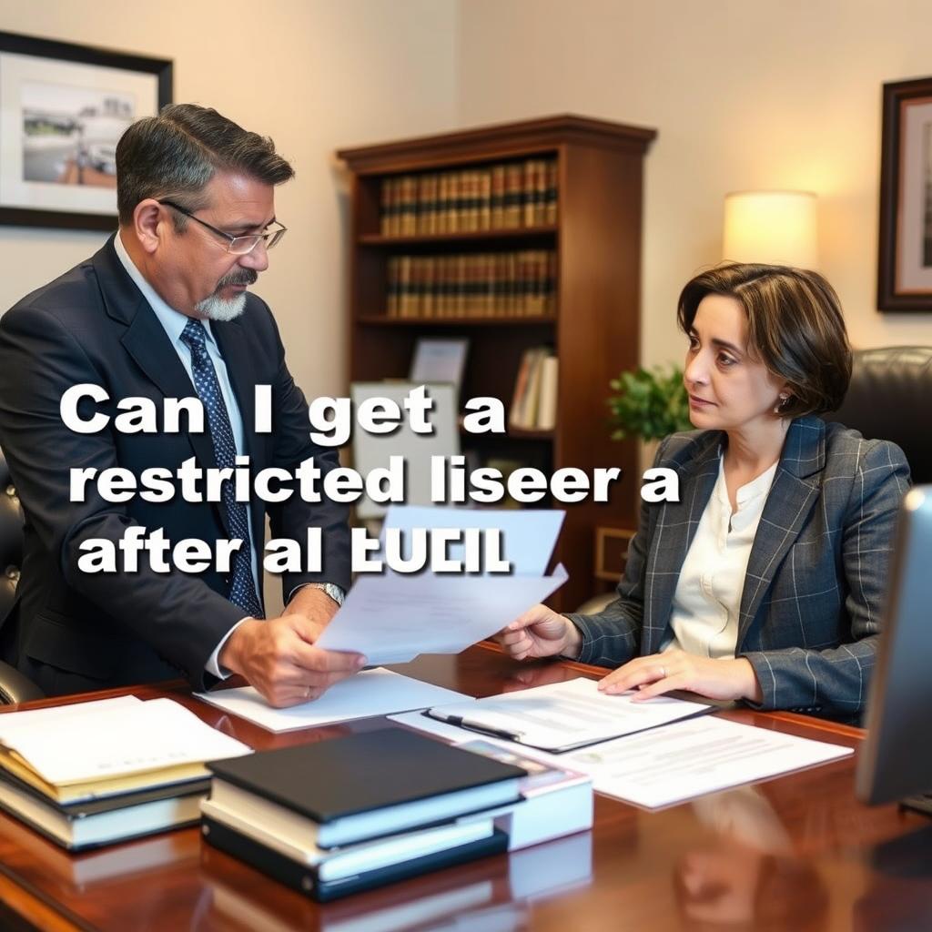 Can I get a restricted license after a DUI in Union County