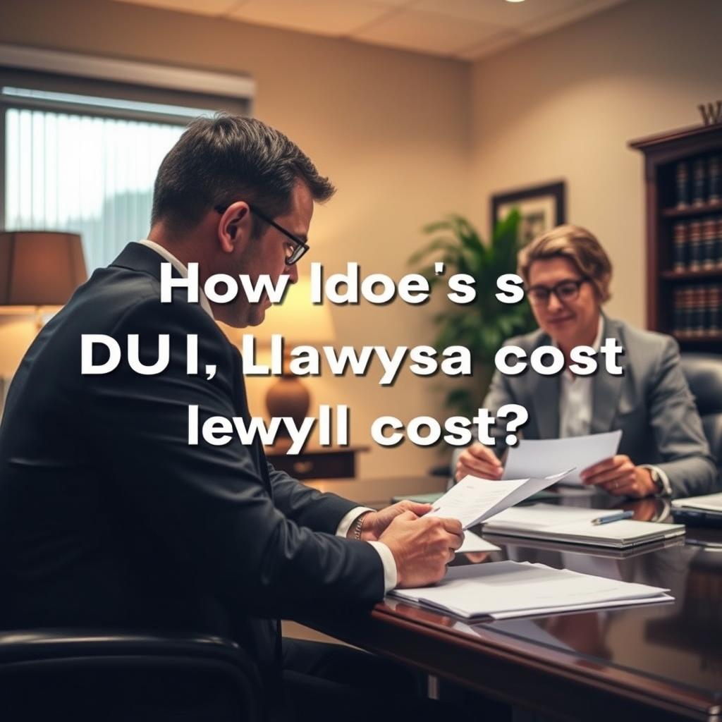 How much does a DUI lawyer cost in Middlesex County