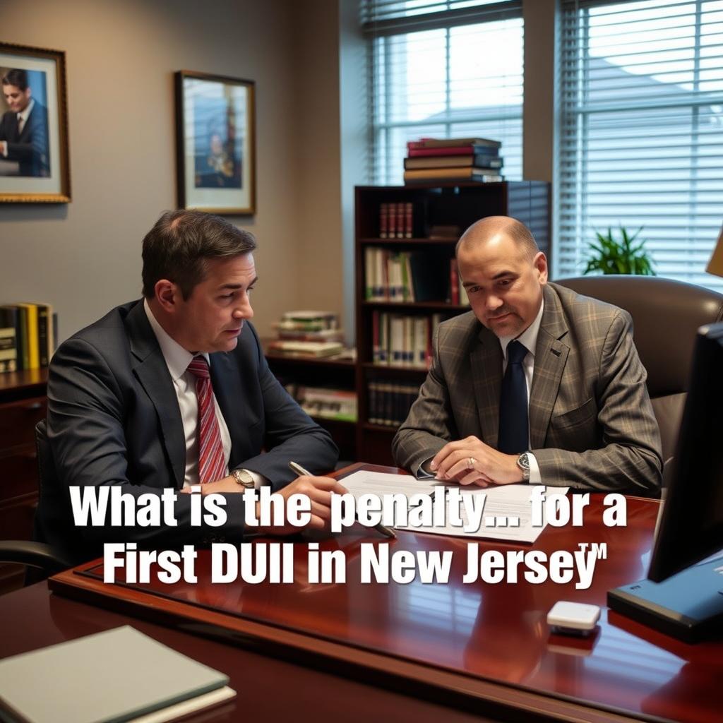 What is the penalty for a first DUI in New Jersey