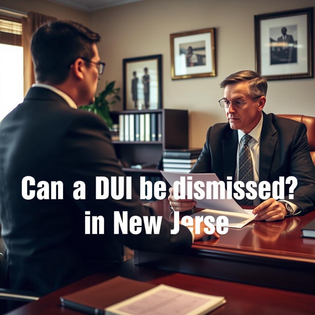 Can a DUI be dismissed in New Jersey