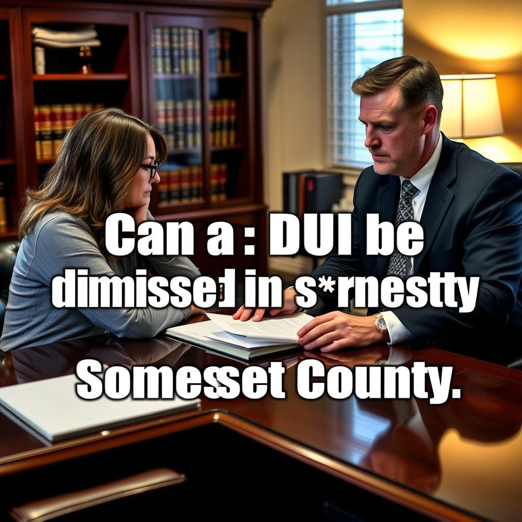 Can a DUI be dismissed in Somerset County