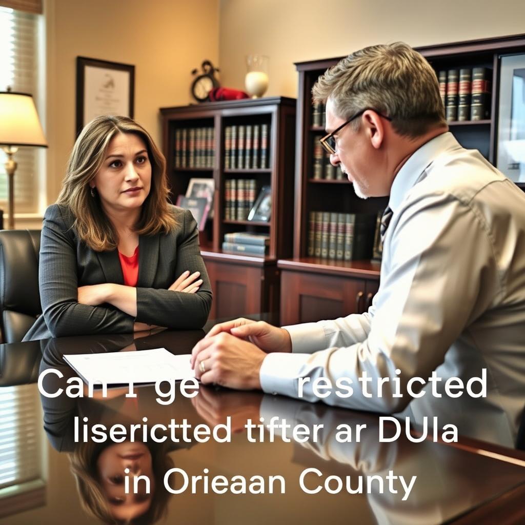 Can I get a restricted license after a DUI in Ocean County
