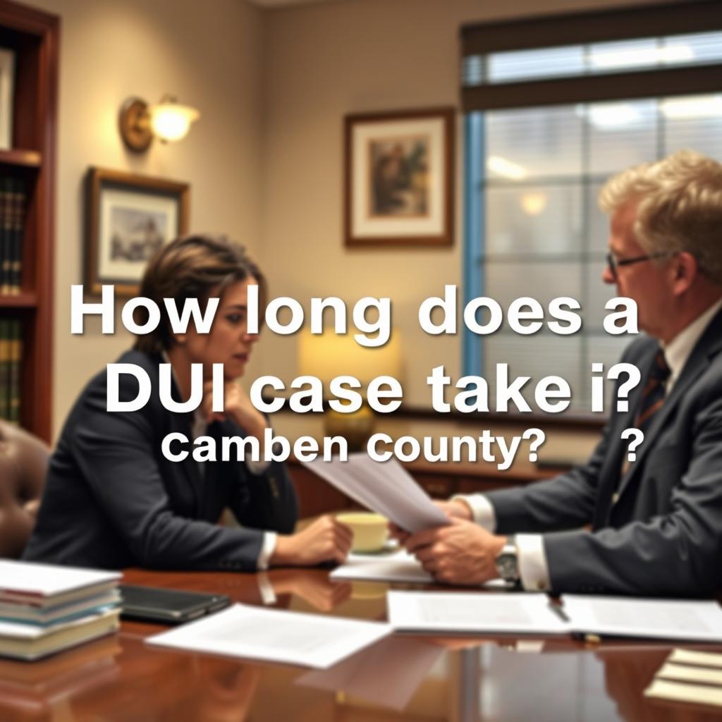 How long does a DUI case take in Camden County