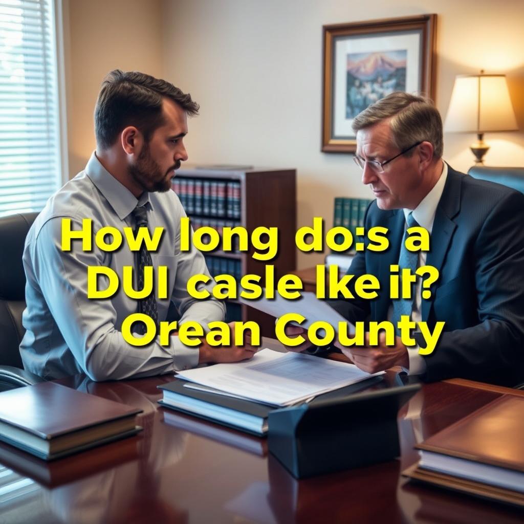 How long does a DUI case take in Ocean County