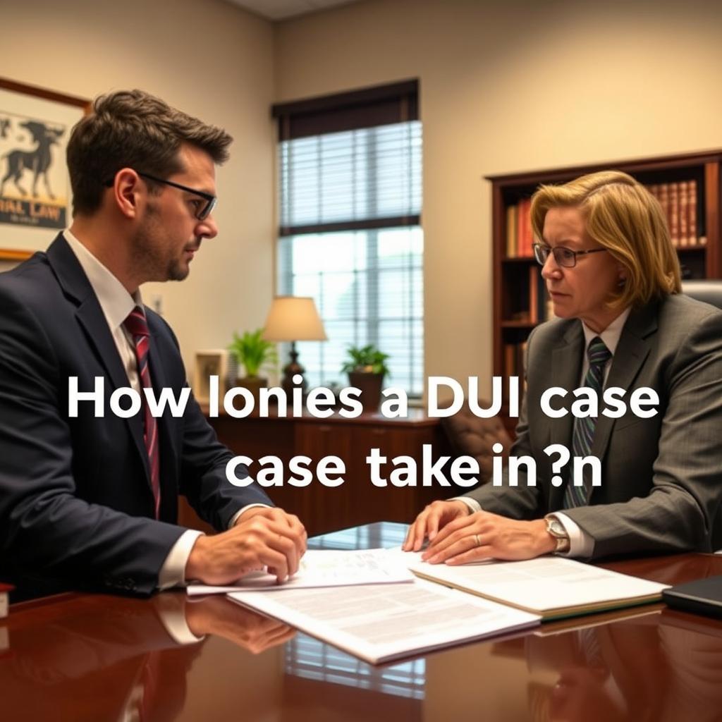 How long does a DUI case take in Union County